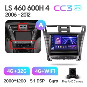 Navigatie Auto Teyes CC4L Lexus LS 2006-2012 6+64GB 9" QLED Qualcomm 2Ghz, Android 4G Bluetooth 5.1 DSP - Img 3