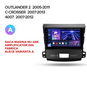 Navigatie Auto Teyes CC4L Mitsubishi Outlander 2 2007-2013 6+64GB 9" QLED Qualcomm 2Ghz, Android 4G Bluetooth 5.1 DSP - Img 4