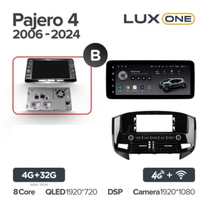 Navigatie Auto Teyes Lux One 360° Mitsubishi Pajero 4 V90 2006-2021 6+128GB 12.3" IPS Octa-core 2Ghz, Android 4G Bluetooth 5.1 DSP - Img 8