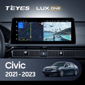 Navigatie Auto Teyes Lux One Honda Civic 11 2021-2023 4+32GB 12.3" IPS Octa-core 2Ghz, Android 4G Bluetooth 5.1 DSP - Img 2