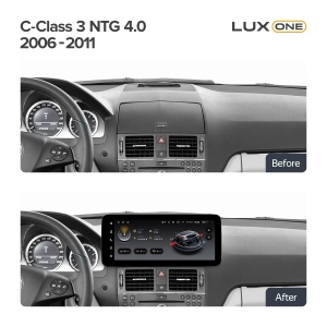 Navigatie auto Teyes Lux One Mercedes-Benz C Class W204 2006-2011 NTG 4.0 6+128GB 12.3” IPS Octa-Core 2.0 GHz Android 4G DSP Bluetooth 5.1 - Img 2