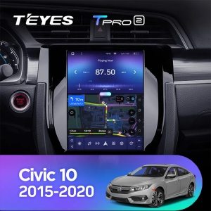 Navigatie Auto Teyes Tip Tesla TPRO 2 Honda Civic 10 2015-2020 4+64GB 9.7" QLED Octa-core 1.8Ghz, Android 4G Bluetooth 5.1 DSP - Img 5