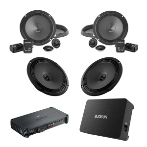 Pachet Difuzoare Auto cu subwoofer Volkswagen Eos 2006-2016 Audison Prima 1010 W - Img 1