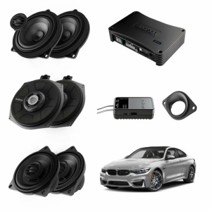 Pachet sistem audio Plug&Play Audison dedicat BMW K4E X4M + Amplificator AP 8.9bit 520W + Conectica dedicata