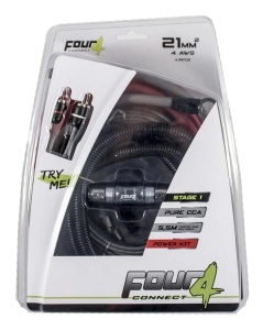 Pachet Subwoofer auto Hertz Cento CS 300W + Amplificator Deaf Bonce Machete MFA-1.800 + Kit de cabluri complet - Img 7