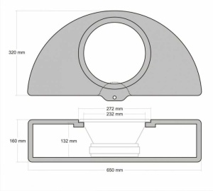 Incinta inchisa subwoofer dedicat Opel Insignia Wagon, 250 mm, 15L - Img 4