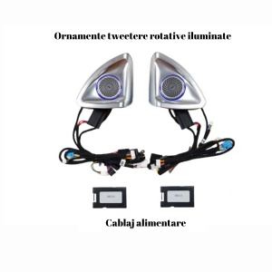 Lumini ambientale dedicate Mercedes-Benz S Class W223 2021-2024, RGB Acrilice 2 in 1 Statice cu efect RGB, Control din Aplicatie Bluetooth