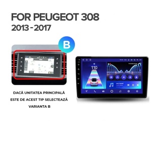 Navigatie Auto MOSS M2 Peugeot 308 2013-2017 4+32GB 9" IPS Octa-core 1.6Ghz, Android 4G Bluetooth 5.1 DSP - Img 7