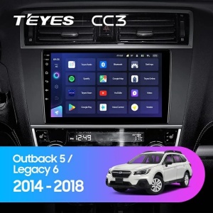 Navigatie Auto Teyes CC3 2K 360° Subaru Outback 5 2014-2018 6+128GB 9.5" QLED Octa-core 2Ghz, Android 4G Bluetooth 5.1 DSP - Img 2
