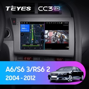 Navigatie Auto Teyes CC3 2K Audi A6 C6 2004-2011 4+32GB 9.5" QLED Octa-core 2Ghz, Android 4G Bluetooth 5.1 DSP - Img 2