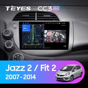 Navigatie Auto Teyes CC3 2K Honda Jazz 2 2007-2014 4+64GB 10.36" QLED Octa-core 2Ghz, Android 4G Bluetooth 5.1 DSP - Img 2