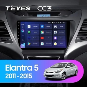 Navigatie Auto Teyes CC3 2K Hyundai Elantra 5 2010-2016 4+64GB 9.5" QLED Octa-core 2Ghz, Android 4G Bluetooth 5.1 DSP - Img 2