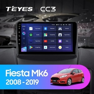 Navigatie Auto Teyes CC3 Ford Fiesta 6 2008-2019 6+128GB 9" QLED Octa-core 1.8Ghz Android 4G Bluetooth 5.1 DSP - Img 2