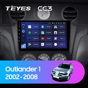 Navigatie Auto Teyes CC3 Mitsubishi Outlander 1 2003-2006 6+128GB 9" QLED Octa-core 1.8Ghz Android 4G Bluetooth 5.1 DSP - Img 2