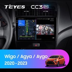 Navigatie Auto Teyes CC3 Toyota Wigo 2020-2023 6+128GB 10.2" QLED Octa-core 1.8Ghz, Android 4G Bluetooth 5.1 DSP - Img 2