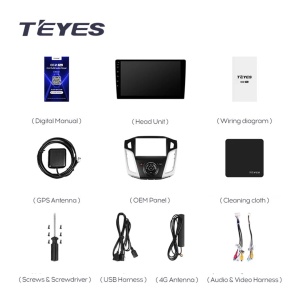 Navigatie Auto Teyes CC3L Ford Focus 3 2010-2018 4+64GB 9" IPS Octa-core 1.6Ghz Android 4G Bluetooth 5.1 DSP - Img 7
