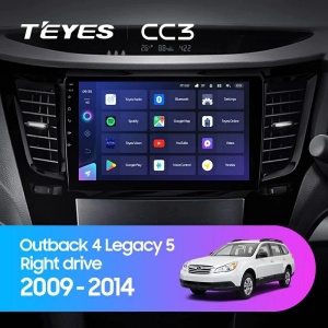 Navigatie Auto Teyes CC3L Subaru Legacy 5 2009-2014 4+64GB 9" IPS Octa-core 1.6Ghz, Android 4G Bluetooth 5.1 DSP - Img 2