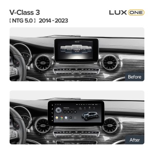 Navigatie auto Teyes Lux One Mercedes-Benz V Class W447 2014-2023 NTG 5.0 6+128GB 12.3” IPS Octa-Core 2.0 GHz Android 4G DSP Bluetooth 5.1 - Img 2