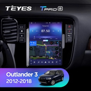 Navigatie Auto Teyes Tip Tesla TPRO 2 Mitsubishi Outlander 3 2013-2018 4+64GB 9.7" QLED Octa-core 1.8Ghz Android 4G Bluetooth 5.1 DSP - Img 5