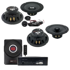 Pachet Difuzoare Auto cu subwoofer Citroen C-Zero 2010-2020 ESB 1000 340 W