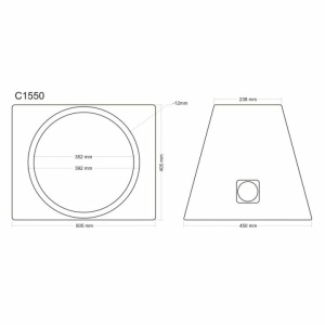 Incinta subwoofer universala, 380 mm, 50L - COD C1550 - Img 3