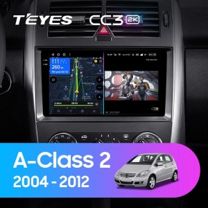 Navigatie Auto Teyes CC3 2K 360° Mercedes-Benz A-Class W169 2004-2012 6+128GB 9.5" QLED Octa-core 2Ghz, Android 4G Bluetooth 5.1 DSP - Img 2