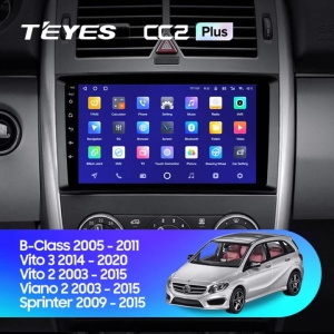 Navigatie Auto Teyes CC3 Mercedes-Benz Viano 2 2003-2015 4+64GB 9" QLED Octa-core 1.8Ghz, Android 4G Bluetooth 5.1 DSP - Img 2