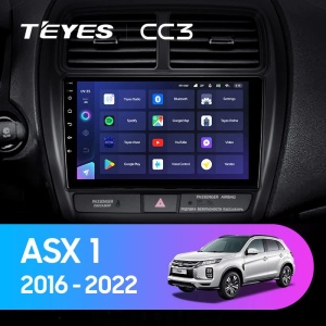 Navigatie Auto Teyes CC4 Mitsubishi ASX 2 2016-2023 6+64GB 9.5" QLED Octa-core 2.7Ghz, Android 4G Bluetooth 5.1 DSP
