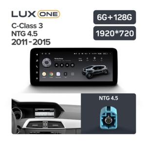Navigatie auto Teyes Lux One Mercedes-Benz C Class W204 2011-2015 NTG 4.5 6+128GB 12.3” IPS Octa-Core 2.0 GHz Android 4G DSP Bluetooth 5.1 - Img 3