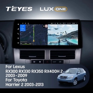 Navigatie Auto Teyes Lux One Toyota Harrier 2003-2013 6+128GB 12.3" IPS Octa-core 2Ghz, Android 4G Bluetooth 5.1 DSP - Img 2