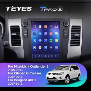 Navigatie Auto Teyes Tip Tesla TPRO 2 Citroen C-Crosser 2007-2012 4+64GB 9.7" QLED Octa-core 1.8Ghz, Android 4G Bluetooth 5.1 DSP - Img 2