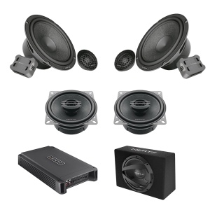 Pachet Difuzoare Auto cu subwoofer Daewoo Matiz 1998-2002 Hertz Cento 1500 W - Img 1