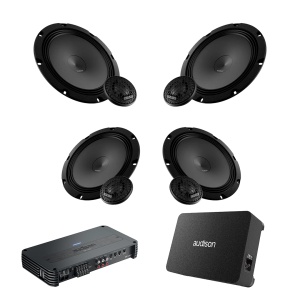 Pachet Difuzoare Auto cu subwoofer Volkswagen Touareg 2 2010-2018 Audison Prima 1010 W - Img 1