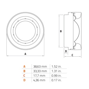 Tweetere Auto Hertz Cento C 26 OE, set componente, 26 mm, 120W, 4Ω, 2 tweetere - Img 6