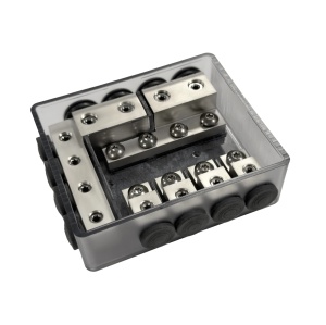 Distribuitor curent Four Connect, 4-600424, cu sigurante mini ANL, 4 intrari , 8 iesiri