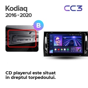 Navigatie Auto cu Asistenta AI Teyes CC4 PRO Skoda Kodiaq 2017-2021 8+128GB 9.5" QLED, Android 13, 5G, 7.1 DSP, CarPlay - Varianta A - Img 9