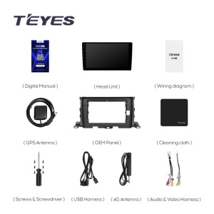 Navigatie Auto MOSS M3 Toyota Highlander 3 2013-2018 4+32GB 10" QLED Octa-core 2Ghz, Android 4G Bluetooth 5.1 DSP - Img 6