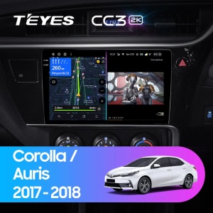 Navigatie Auto Teyes CC3 2K 360° Toyota Corolla 11 2017-2018 6+128GB 10.36" QLED Octa-core 2Ghz, Android 4G Bluetooth 5.1 DSP - Img 2