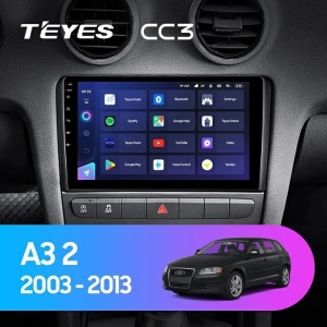 Navigatie Auto Teyes CC3 2K Audi A3 8P 2004-2013 4+64GB 9.5" QLED Octa-core 2Ghz Android 4G Bluetooth 5.1 DSP - Img 2