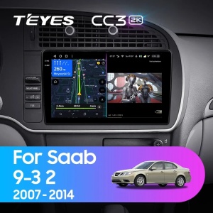 Navigatie Auto Teyes CC3 2K Saab 9-3 2007-2014 4+64GB 9.5" QLED Octa-core 2Ghz, Android 4G Bluetooth 5.1 DSP - Img 2