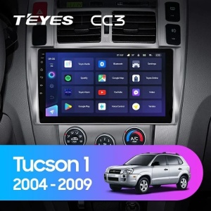 Navigatie Auto Teyes CC3 360° Hyundai Tucson 1 2004-2009 6+128GB 10.2" QLED Octa-core 1.8Ghz, Android 4G Bluetooth 5.1 DSP - Img 2