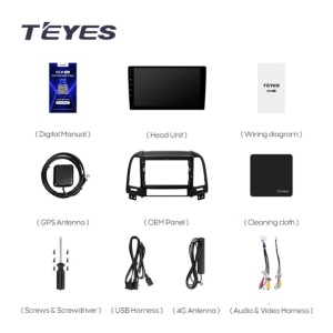 Navigatie Auto Teyes CC3 Hyundai Santa Fe 2 2007-2012 4+64GB 9" QLED Octa-core 1.8Ghz Android 4G Bluetooth 5.1 DSP - Img 7