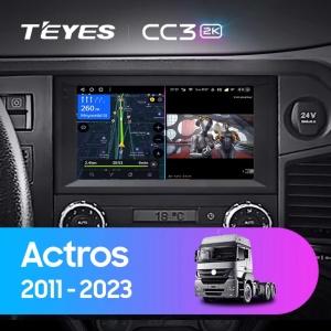 Navigatie Auto Teyes CC3 Mercedes-Benz Actros 2011-2023 6+128GB 9" QLED Octa-core 1.8Ghz, Android 4G Bluetooth 5.1 DSP - Img 2