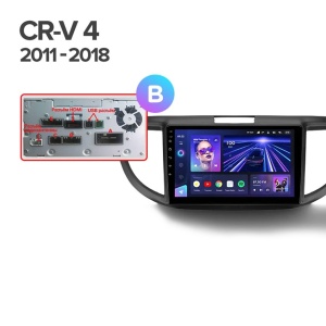 Navigatie Auto Teyes CC4 Honda CR-V 4 2011-2016 6+128GB 9.5" QLED Octa-core 2.7Ghz, Android 4G Bluetooth 5.1 DSP - Img 2