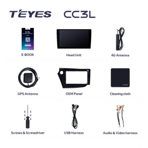 Navigatie Auto Teyes CC4 Honda Insight 2009-2014 6+64GB 9.5" QLED Octa-core 2.7Ghz, Android 4G Bluetooth 5.1 DSP - Img 4