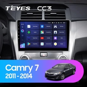 Navigatie Auto Teyes CC4 Toyota Camry 7 2014-2017 6+64GB 10.36" QLED Octa-core 2.7Ghz, Android 4G Bluetooth 5.1 DSP