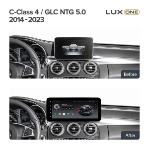 Navigatie auto Teyes Lux One Mercedes-Benz GLC X253 2016-2023 NTG 5.0 6+128GB 12.3” IPS Octa-Core 2.0 GHz Android 4G DSP Bluetooth 5.1 - Img 2