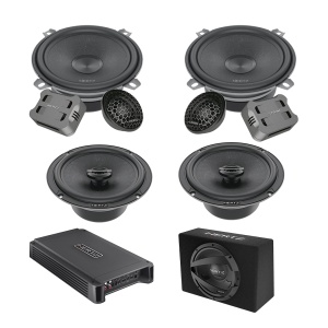 Pachet Difuzoare Auto cu subwoofer Fiat Qubo 2008-2020 Hertz Cento 1500 W