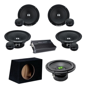 Pachet Difuzoare Auto cu subwoofer Ford Puma 2019-2023 Deaf Bonce Hannibal 1000 W