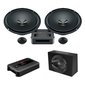 Pachet difuzoare auto usi Fata cu subwoofer Peugeot 508 2018-2023 Hertz Dieci Pro 840 W - Img 1